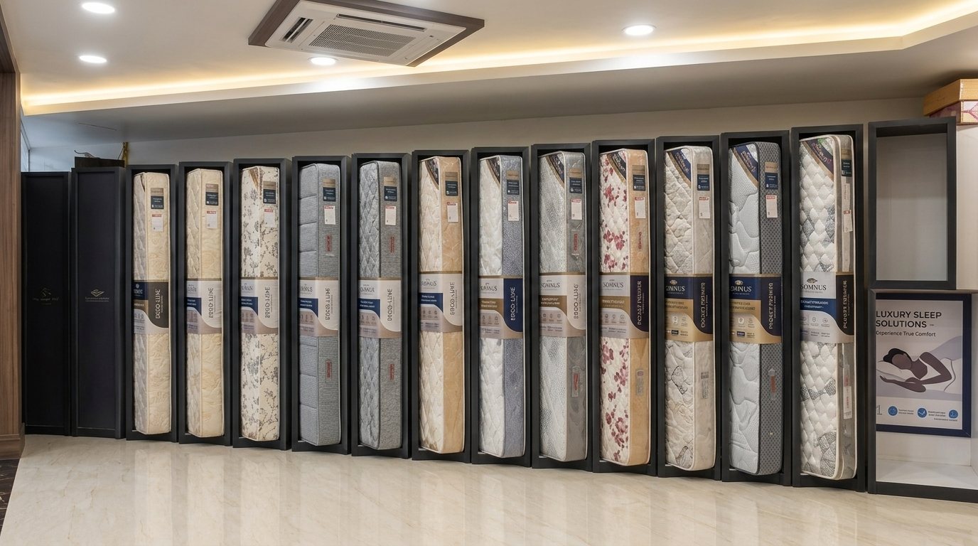 Live Mattress Studio Sleepwell and Kurlon at Agrawal Glass House Darbhanga